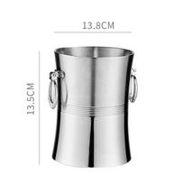 Komercinis baras KTV skirtas ledo kibiras Creative Ice Bucket alaus ir raudonojo vyno šampano kibiras Nerūdijančio plieno ledas A white