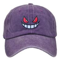 Pokemon Anime Gengar Siuvinėjimo Beisbolo Kepurės Snapback Kepurės Sportinės Atsitiktinės Kepurės Kepurės Vyrams Moterims Žavesio Dovana blue