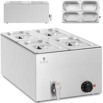 Bain-marie electric warmer with tap 4 x GN 14 600 W