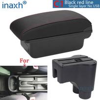 For Daihatsu Terios 2 armrest box central Store content box products interior Car Armrest Storage Car accessories parts C1 Black red NO USB black