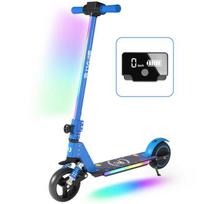 Kids Electric Scooter With Shock Absorbers - Colorful Neons - 130W - Foldable Scooter - LCD Screen - for 6-12 years old - Blue