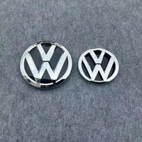 2026 Karštos emblemos VW Volkswagen Jetta MK5 Golf 138mm Automobilio priekinių grotelių ženklelis ir 110mm Galinės bagažinės dangtelio logotipas Priedai xhcv40 Rear matinė juoda spalva