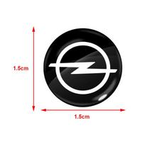 15mm Automobilio Raktų Ženklelio Emblemos Pakeitimas Automobilio Raktų Lipdukai Opel Corsa Astra Insignia Vectra Zafira Meriva Mokka Grandland Vivaro black