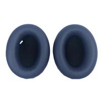 1 poros ausinių pagalvėlių, skirtų Sony WH-1000XM4 ausinių ausinių pagalvėlės Minkštos odos atminties kempinės dangtelio taisymas patvarios ausinės platina/sidabras