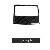 For BMW E90 3 Series 2005-2012 320i 325i Carbon Fiber Car Rear Air Condition Outlet Panel Frame Trim Decoration c black