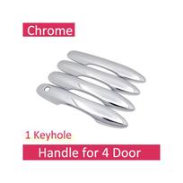 Chrome Handles Cover Trim for Toyota Corolla Auris E210    Car Accessories Stickers Auto Styling Handle 2 Keyless Entry white