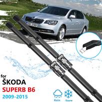 Automobilių valytuvų šluotelės Skoda Superb 2 B6 3T 2009~2015 Priekiniai stiklo valytuvai Automobilių priedai Lipdukai 2010 2011 2012 2013 m. gray