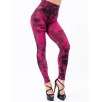 Seksualūs elastingi imitacijos dirbtiniai džinsai antblauzdžiai aukštu juosmeniu Kelnės Fitness Slim Leggins Sportiniai Push Up antblauzdžiai moterims 3XL blue