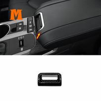Car Front Seat Armrest Box Panel Decor Sticker Cover Trim Carbon For Toyota Highlander  2022 Interior Armrest Switch black