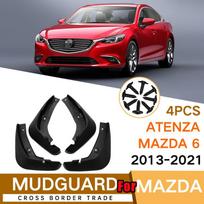 Priekiniai galiniai automobilio purvasaugiai purvasaugiai purvasaugiai purvasaugiai purvasaugiai, skirti Mazda 6 ZOOM 2003-2010 black