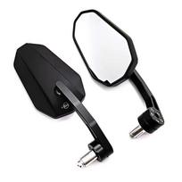 Motorcycle Bar End Mirror for Yamaha YZFR1/R6 Kawasaki Ninja Z1000 Z900 Honda Rebel Suzuki SV650 Benelli Ducati Monster juoda