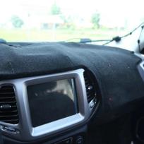Mano geras automobilis Automobilio prietaisų skydelio apsauginis kilimėlis Šešėlio pagalvėlė Nuotrauka Poliesterio pagalvėlė Interjero kilimėlis Jeep Compass 2017 2018 gray