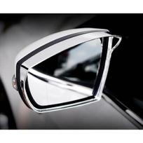 For Ford kuga Escape 2013 2014 2015 ABS Chrome Rearview mirror rain visor gear Rain Eyebrow trim accessories 2pcs gray