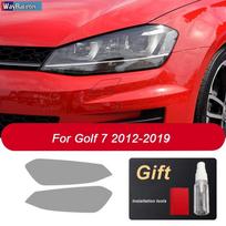 Automobilio priekinių žibintų permatoma priekinių žibintų apsauginė plėvelė, skirta VW Volkswagen Golf 7 Scirocco Tiguan Passat Jetta CC Teramont Touareg Jetta A7 18-On gray
