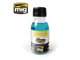 AMMO MIG - Sendinimo priemonė METALLIC TRACKS BURNISHING FLUID, 100ml, 2020