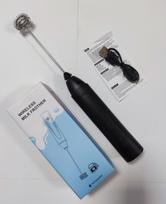 USB Electric Milk Frother and Egg Beater Whisk for Coffee and Baking Electric Frother & Whisk gray