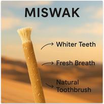 Senovinis Miswak dantų šepetukas 1 vnt. Augalinis valantis dantų šepetukas dantims valyti senoviniu būdu oranžinė