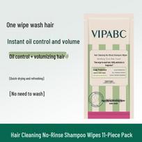 VIPABC Neišskalbiami šampūno servetėlės – Drėkinančios, Gaivinančios, Riebalų kontrolė ir Apimties suteikiančios vyrams ir moterims 970 Hair Cleaning Leave-in Shampoo Wipes white