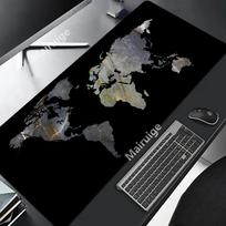 map Mouse Pad Large Computer Office Game Table Mats XXL Rubber Antislip Gaming Keyboard Mousepads Long Desk Pads 800x300x2mm gray