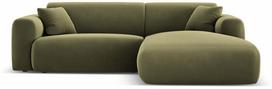 Kampinė sofa Cosmopolitan Design Nolio, šviesiai žalia sp., dešininė, 170 x 235 cm x 72 cm