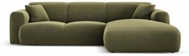 Kampinė sofa Cosmopolitan Design Nolio, šviesiai žalia sp., dešininė, 170 x 260 cm x 72 cm
