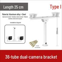 Dual Camera Monitor Mount with Universal Gooseneck and Two Horizontal Arms