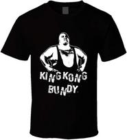 King Kong Bundy Wrestling T-shirt M gray
