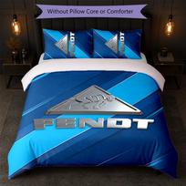 Fendt Print 3Pcs Bedding Set Duvet Cover With Two Pillowcases Soft Bed Linen For Household Bedroom 135cm*200cm