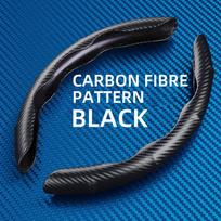 1 pora automobilio vairo užvalkalų anglies pluošto automobilių universali vairo apdanga automobilio priedai neslystantis interjeras Black Carbon Fiber black