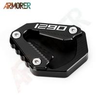 Motorcycle Accessories For KTM 1290 SAS Super Adventure S 1290 adv ADVENTURE  2022 Kickstand Side Stand Extension Plate 1290 LOGO Black1 black