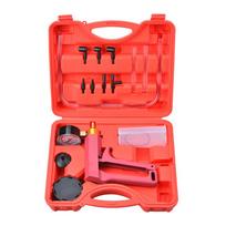 Hand Held Brake Bleeder Tester Set Bleed Kit Vacuum Pump Car Motorbike Style A red