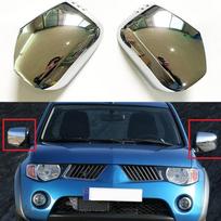 Priedai Mitsubishi Triton L200 2005-2014 Pajero Sport 2011 šoninių sparnų durų veidrodžio dangtelio apdailos automobiliui gray
