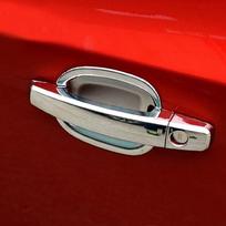 For Chevrolet Trax/Tracker 20142015 2016 ABS Chrome Door Handle Covers & Door Bowl Covers Car exterior Accessories Sticker 12pcs red