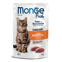 MONGE Fresh konservuotas pašaras su antiena sterilizuotoms katėms, 85 g
