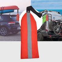 High Visibility Kayak Warning Flag for Canoe Towing 91cmx18cm black