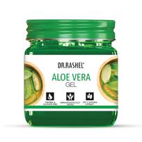 DR.RASHEL Aloe Vera Gel with natural Aloevera Extract for Men & Women for Moisturize and Sooth Glowing Skin with No Parabens, SLS, Silicones & Colo green