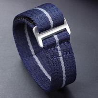 Aukščiausios kokybės nailoninis dirželis 20mm 22mm Laikrodžio apyrankės Austas kvėpuojantis apyrankė Žalias Juodas Mėlynas Apyrankės dirželis Vyriški Laikrodžio priedai 22mmL brown