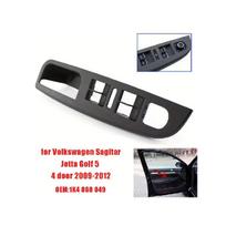 Front Armrest Upper Panel Interior Front Door Window Switch Bezel Trim For Golf 5 For Jetta MK5 1K4868049C CS670 black