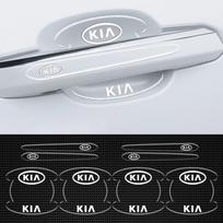 Automobilio durų rankenėlės lipdukas Skaidri apsauginė juostelė nuo įbrėžimų Kia Rio Ceed Sportage Cerato Soul Sorento Picanto Optima gray