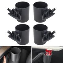 4 Pcs Car Door Cup Holder For Tesla Model 3 Y Auto Interior Door Mount Special Cup Storage Box Rack Drink Water Bottle gray