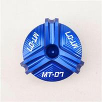 Skirta Yamaha MT07 TRACER MT-07 2014-2022 motociklo cilindro dangtelio priekinio galinio stabdžių skysčio rezervuaro dangtelio alyvos užpildui Oil filler cap-Black gray