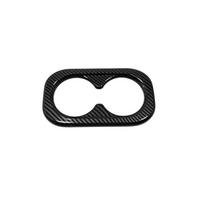 Rear Water Cup Holder Frame Cover Trim Sticker For Honda CR-V CRV 2023 ABS Car Styling Accessories Wood Grain black
