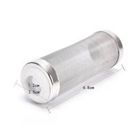 Patvarus nerūdijančio plieno tinklelis Akvariumo filtro apsauga Žuvims Krevetėms 12mm 16mm 8.5cm