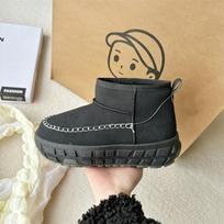 Tire bottom snow boots women's winter new velvet warm thick-soled muffin bottom short cotton boots women 35 juoda