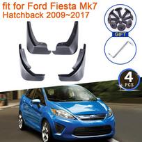 for Ford Fiesta 7 Mk7 Hatchback 2009~2017 Mud Flaps Splash Guards Flap Mudguards Front Rear Wheels Fender Car Stying Accessories blue