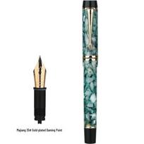 MOONMAN M600S Fountain Pen, 35 Gold-Plated Nib, Large Size, Ideal for Business, Writing Practice, Calligraphy, Ancient Style, Gift. Others gray