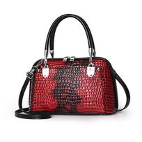 Handbag bag snake pattern shoulder bag messenger bag women's bag high quality leather shell bag bags 30*12*18 žalia