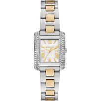 Michael Kors MK4882 Emery moteriškas laikrodis su baltu ciferblatu 22mm sidabras