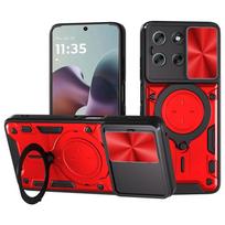 For Moto Edge 70 Case Shockproof Armor Slide Camera Protect Back Cover for Motorola Edge70 X70 Air Magnetic Ring Holder Cover for moto edge 70