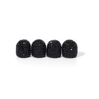 Sparkling Diamond Universal Tire Valve Caps black